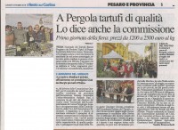 Confcommercio di Pesaro e Urbino - Tartufi d'oro - A Pergola tartufi di qualit Lo dice anche la commissione