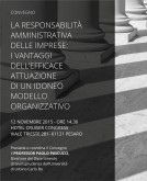 Confcommercio di Pesaro e Urbino - Convegno: La Responsabilit Amministrativa delle Imprese 12 novembre a Pesaro 
